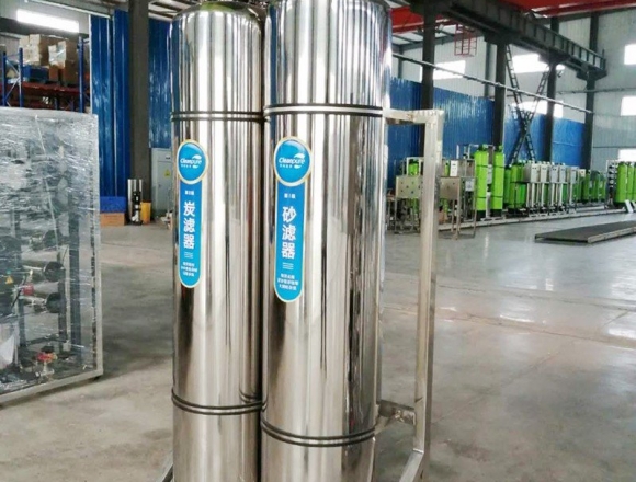 口罩廠0.5噸雙級反滲透純化水、純凈水設備